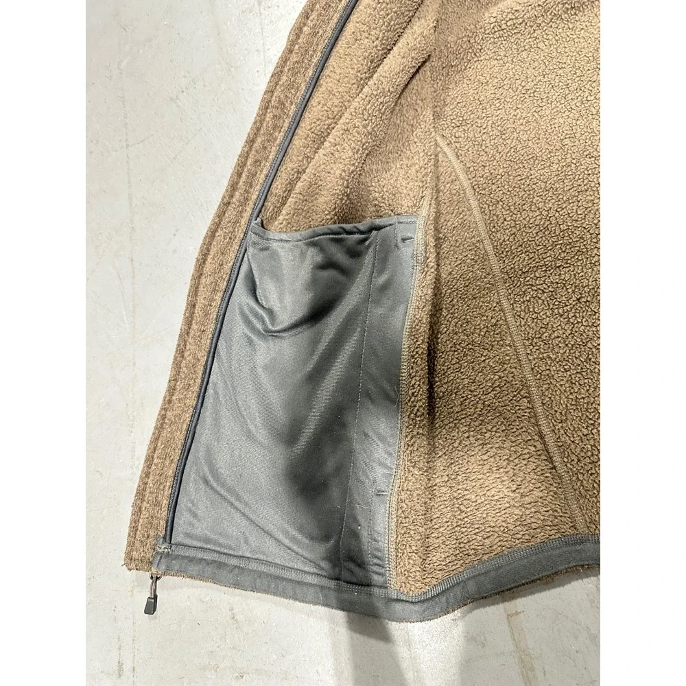 The North Face Mens Gordon Lyons Full Zip Fleece Jacket Brown Heather Large